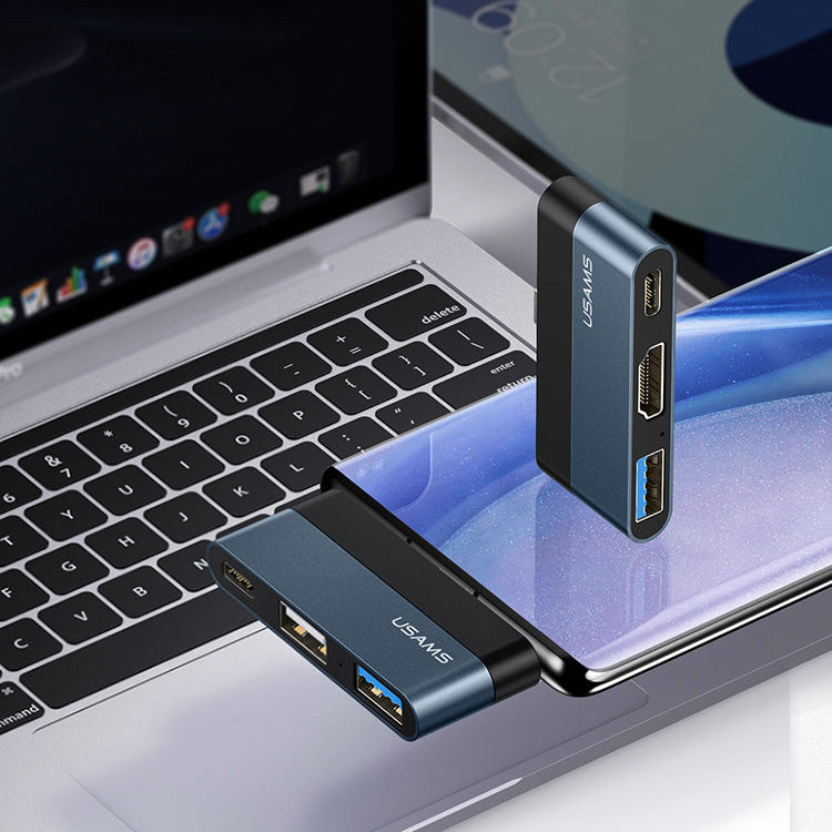 US-SJ491 Type-C Mini HUB (Type-C +USB+Micro SD)