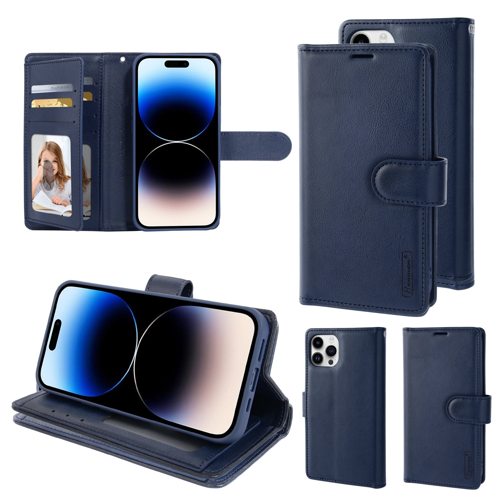 Hanman Mila Elite Flip Wallet Case – 7 Card Slots