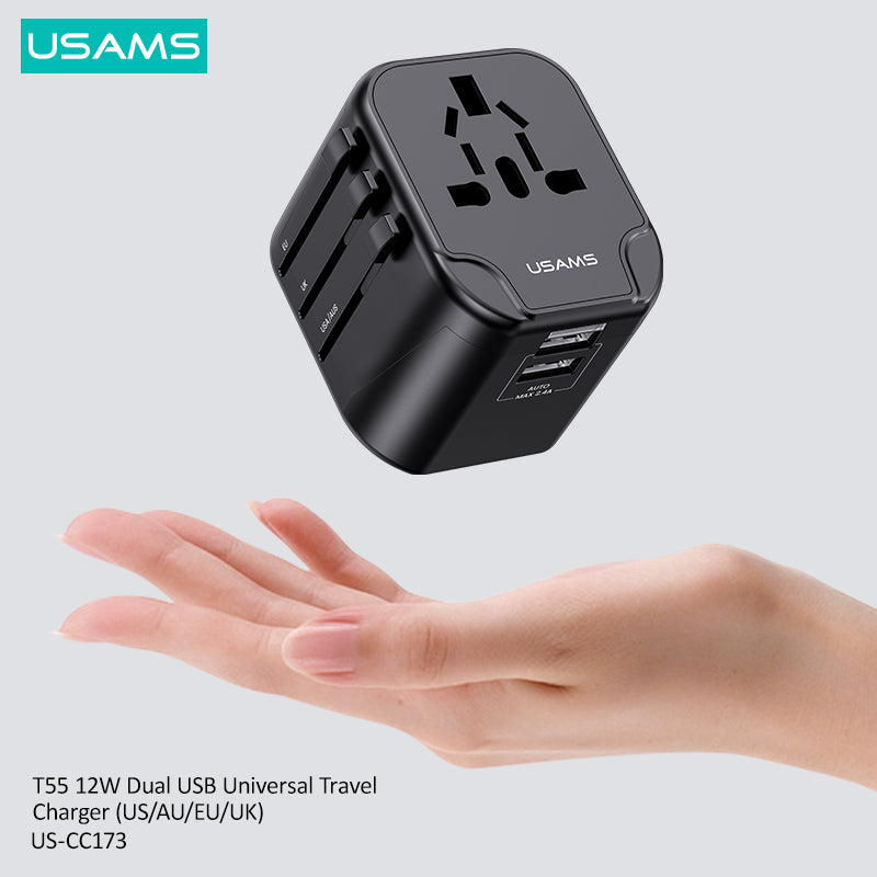 12W Dual USB Universal Travel Charger