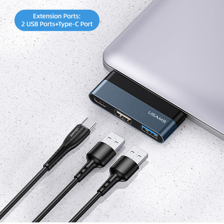 US-SJ491 Type-C Mini HUB (Type-C +USB+Micro SD)