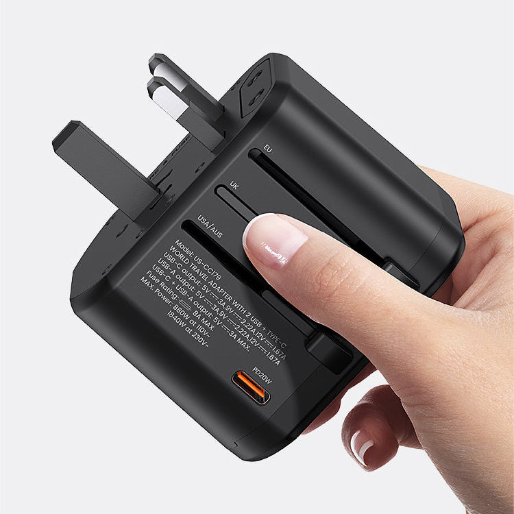 US-CC179 T59 20W Dual USB +Type-C Universal Travel Charger