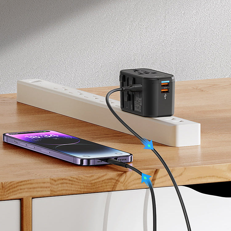 US-CC179 T59 20W Dual USB +Type-C Universal Travel Charger