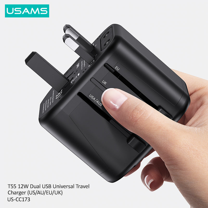 12W Dual USB Universal Travel Charger
