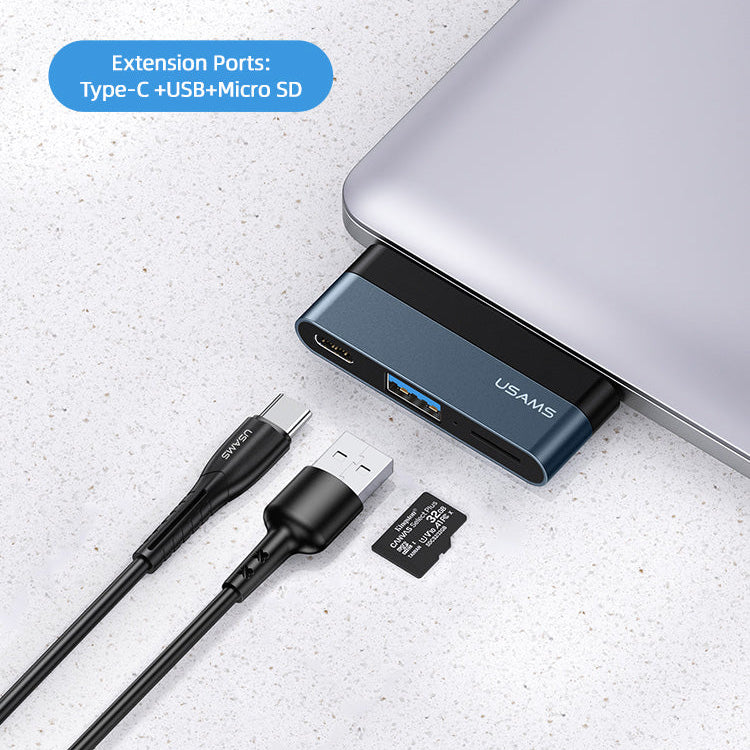 US-SJ491 Type-C Mini HUB (Type-C +USB+Micro SD)