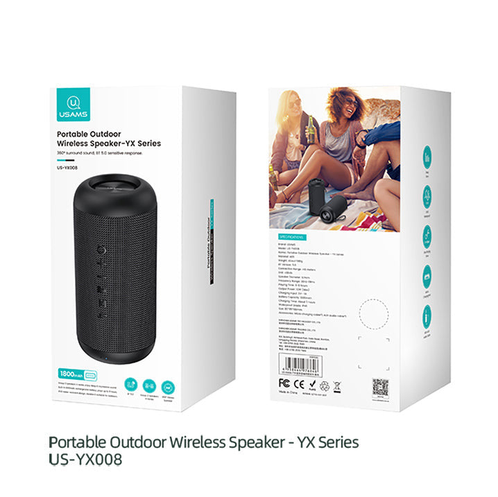 US-YC011 IPX7 Waterproof Wireless Speaker with Lanyard -- YC Series 2000mAh
