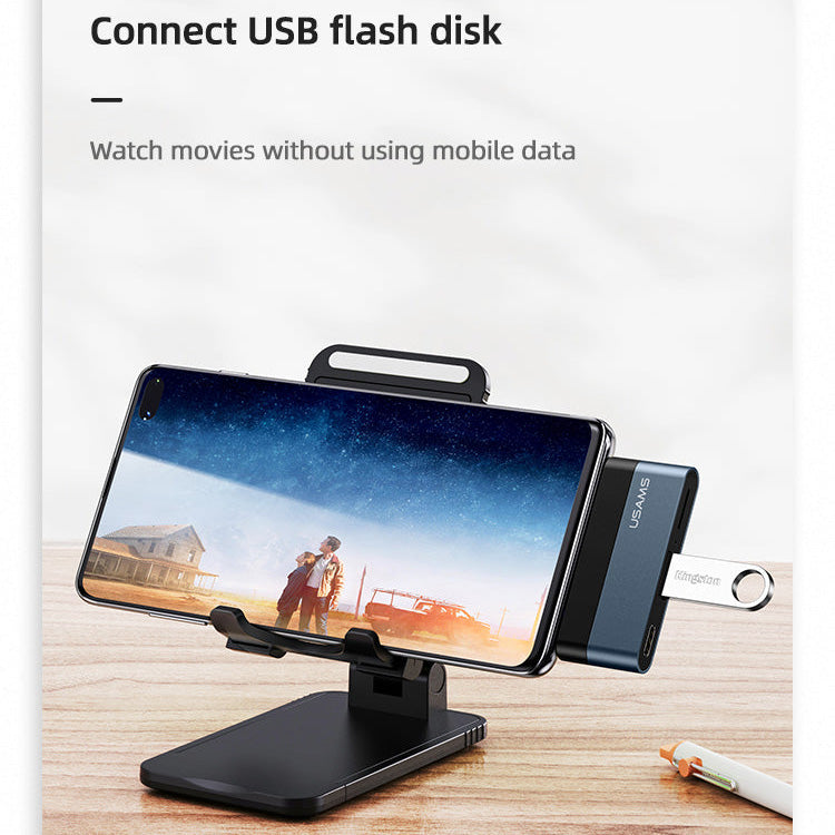 US-SJ491 Type-C Mini HUB (Type-C +USB+Micro SD)