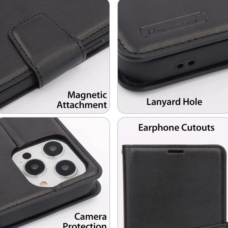 iPhone Mill Folio Flip Anti-Drop Phone Cover Wallet Case