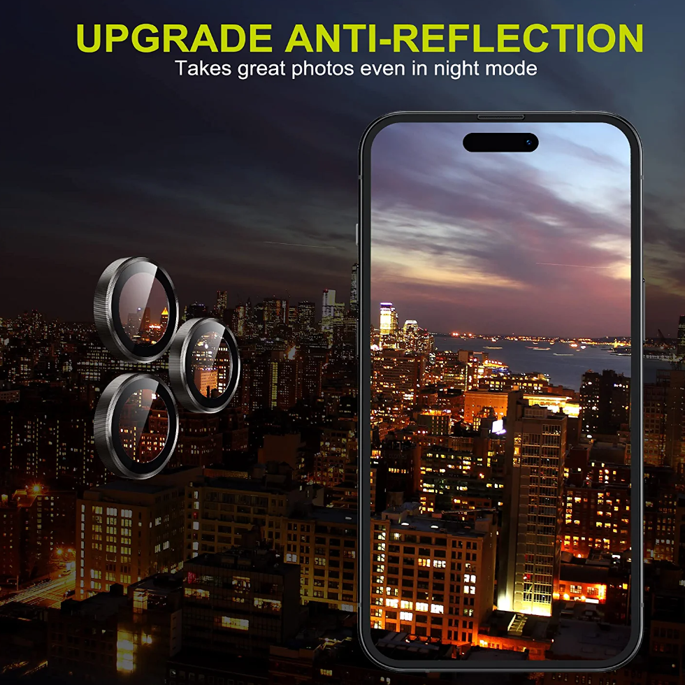 iPhone Camera HD Lens Protector Tempered Metal Glass Screen Cover Film