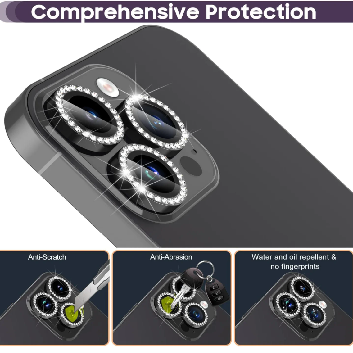 Diamond Camera HD Clear Lens Protector for iPhone