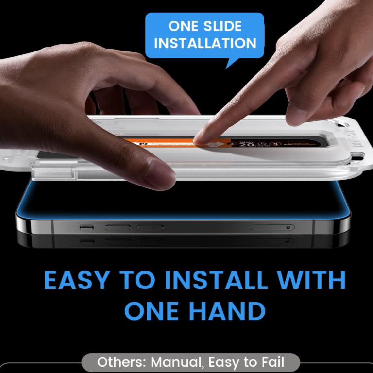 Automatic Alignment iPhone Privacy Tempered Glass Protective Screen Protector