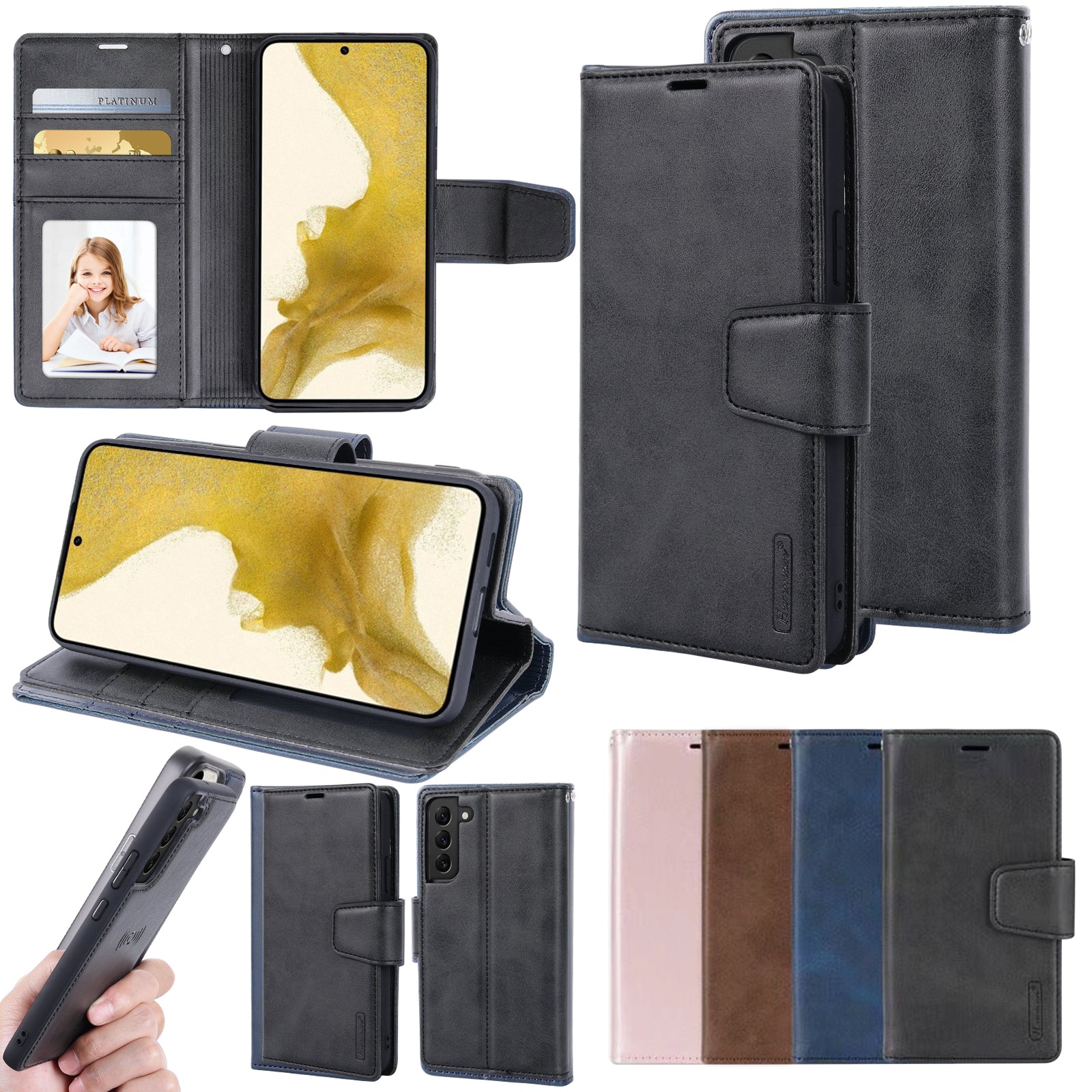 Samsung Miro Detachable Wallet Flip Magnetic Case 2 in 1 Cardholder