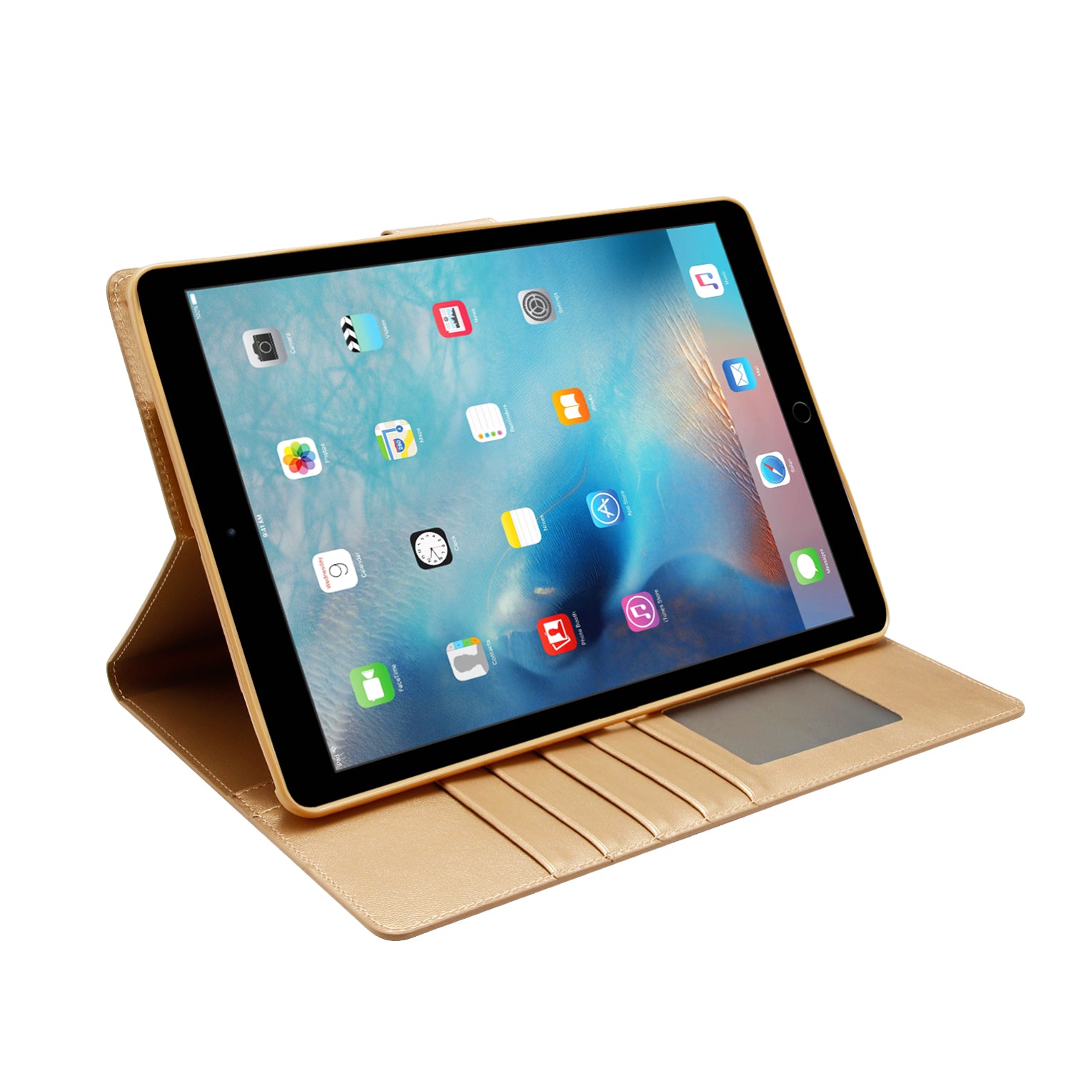 iPad Mill Folio Flip Leather Magnetic Tablet Case Cover Card Holder