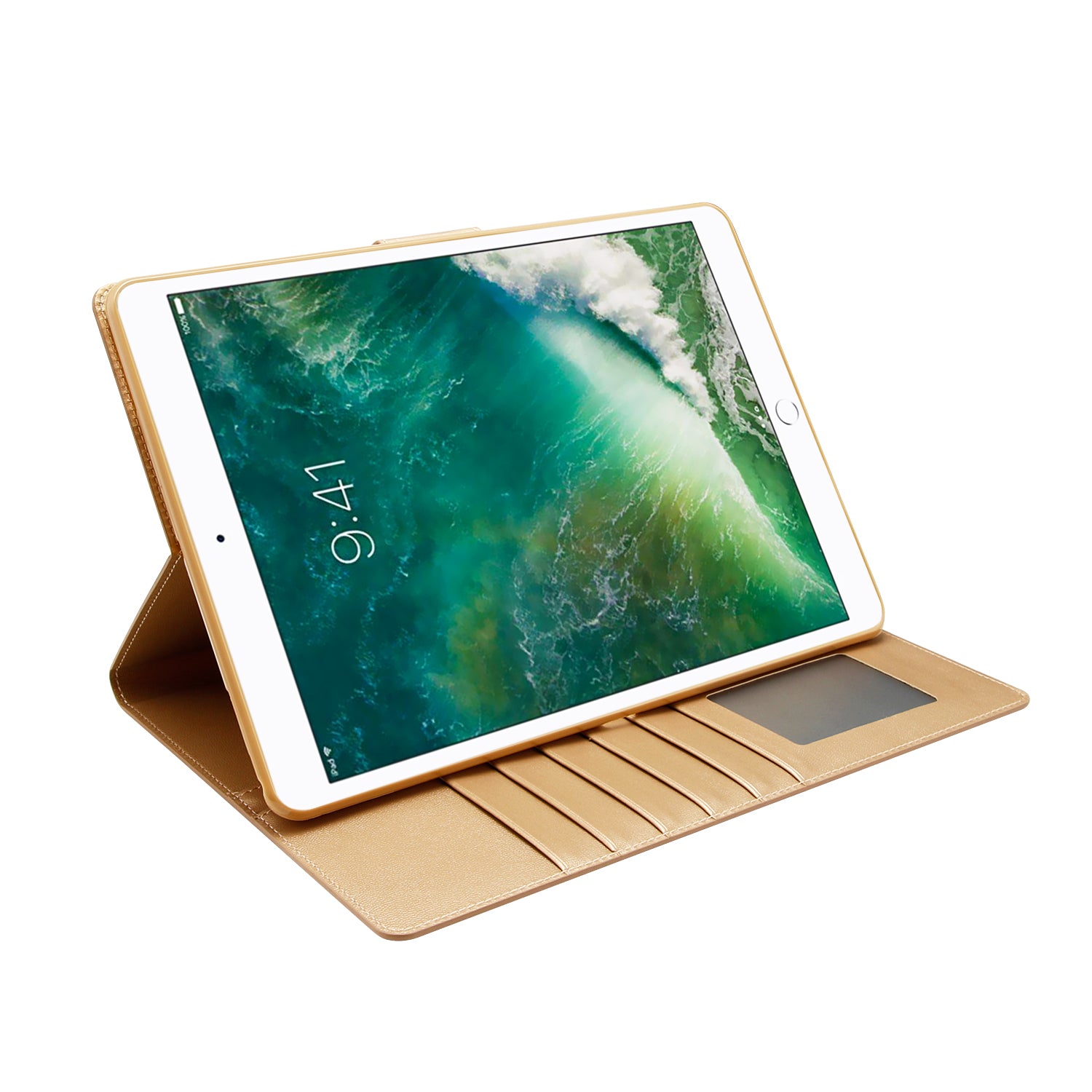iPad Mill Folio Flip Leather Magnetic Tablet Case Cover Card Holder