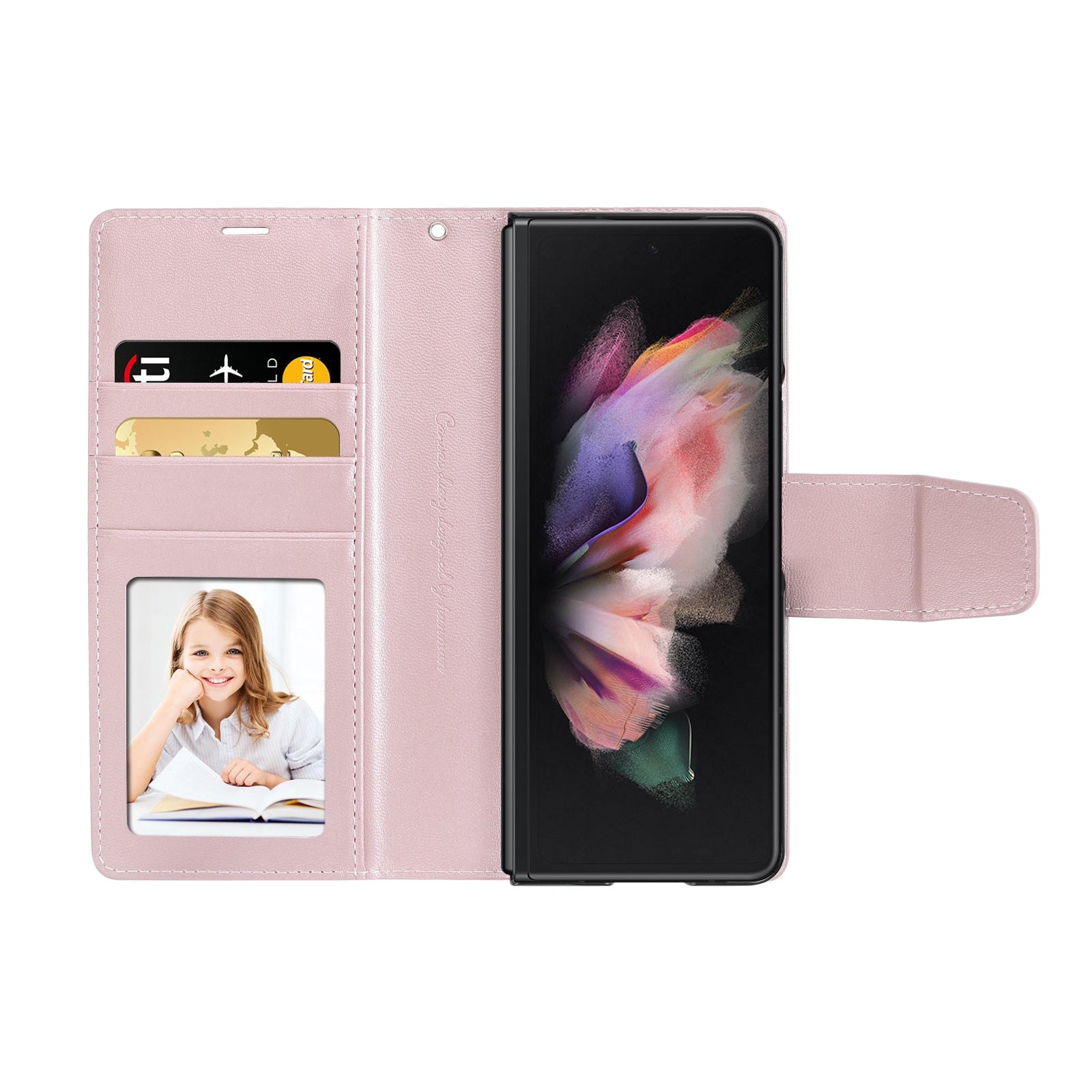 Samsung Mill A Series Flip Card Slot Holder Stand Wallet Case