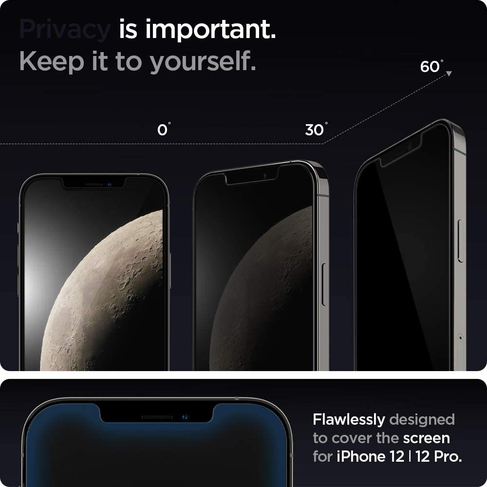 Automatic Alignment iPhone Privacy Tempered Glass Protective Screen Protector
