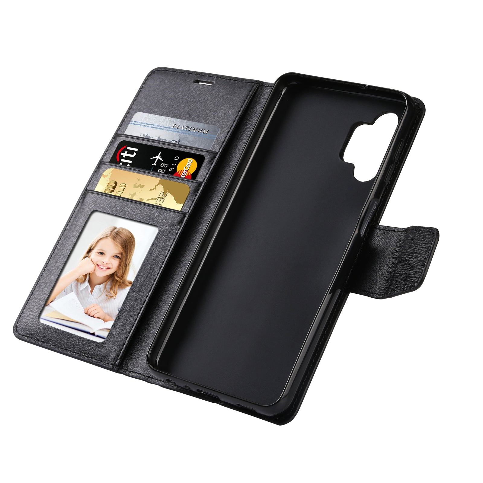 Samsung Mill A Series Flip Card Slot Holder Stand Wallet Case
