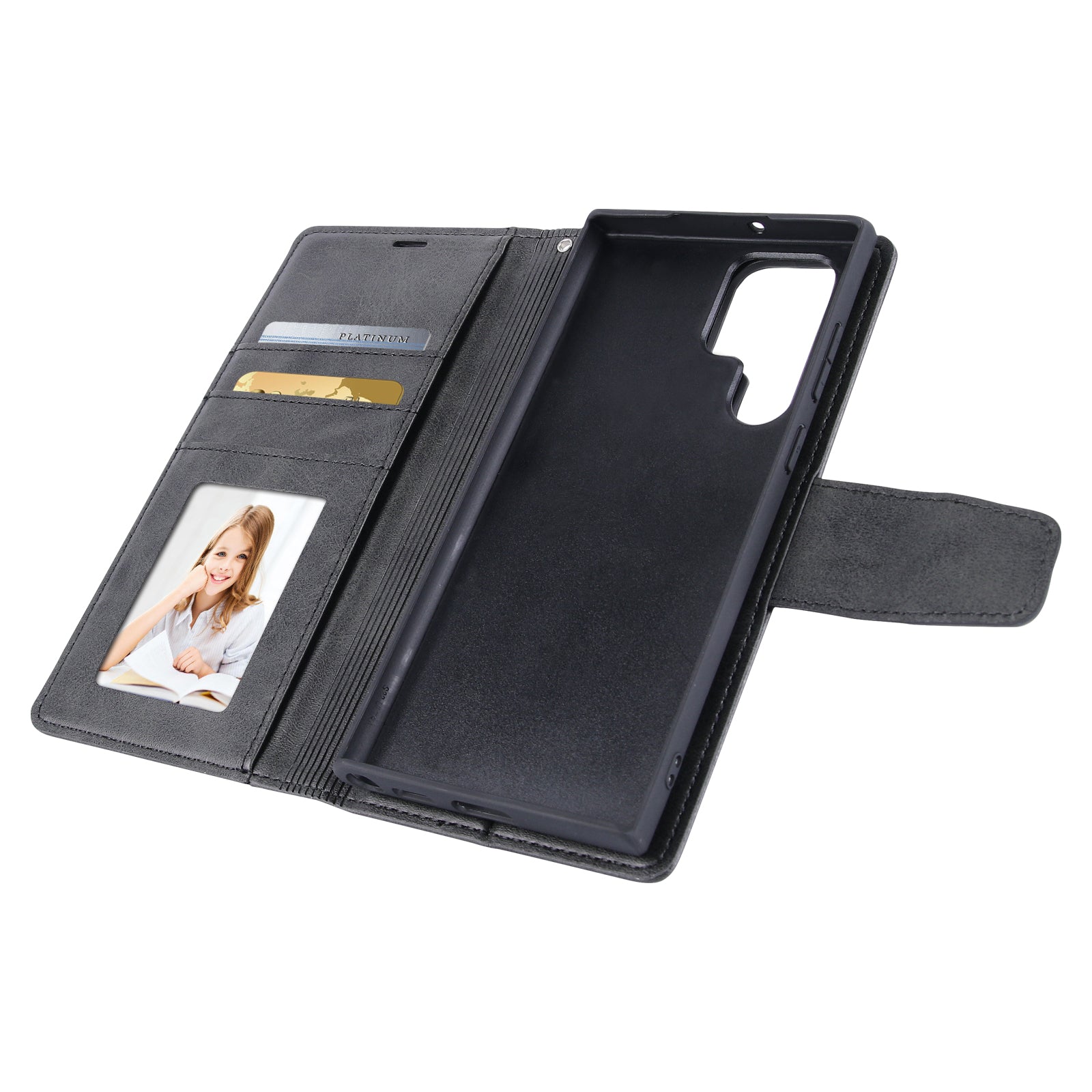 Samsung Miro Detachable Wallet Flip Magnetic Case 2 in 1 Cardholder