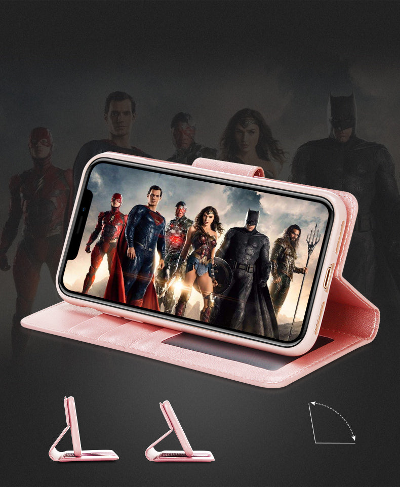 iPhone Mill Folio Flip Anti-Drop Phone Cover Wallet Case