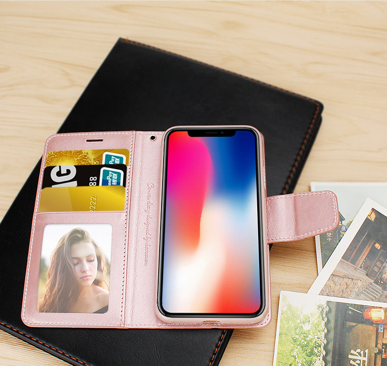 iPhone Mill Folio Flip Anti-Drop Phone Cover Wallet Case