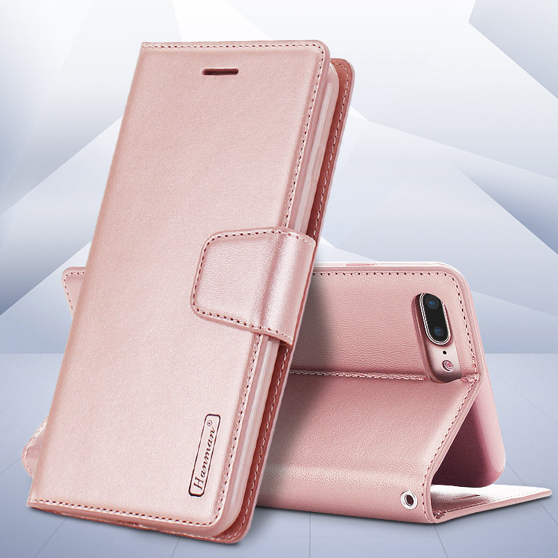 iPhone Mill Folio Flip Anti-Drop Phone Cover Wallet Case