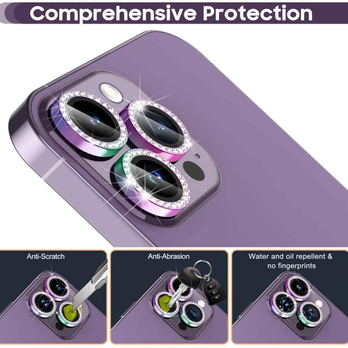 Diamond Camera HD Clear Lens Protector for iPhone