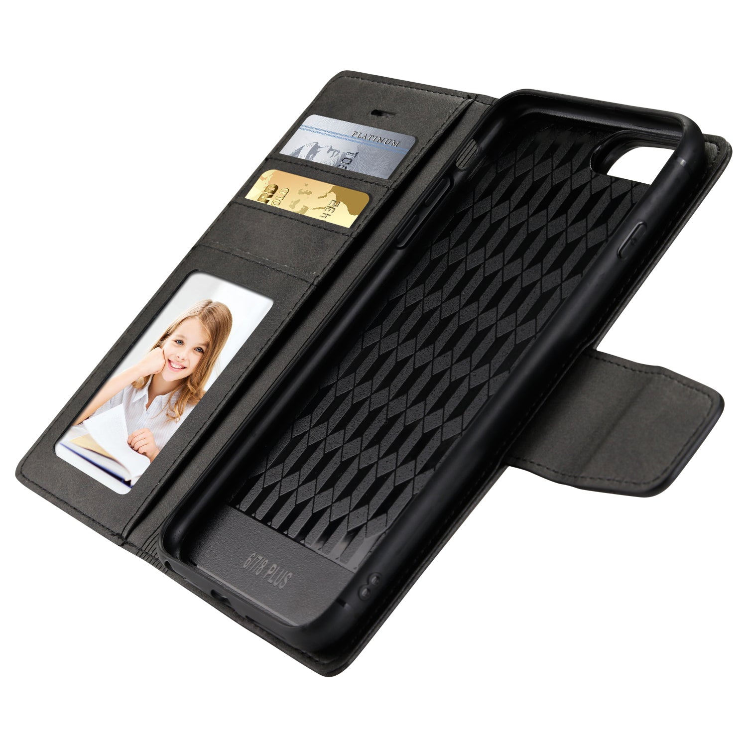 iPhone Miro Detachable Wallet Flip Magnetic Case 2 in 1 holder