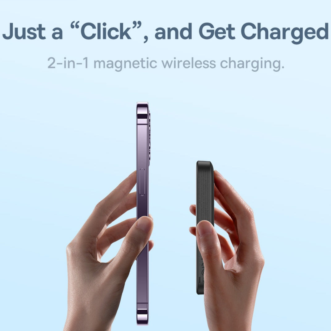 Magnetic Wireless Charging Power bank 6000mAh 20W (With fast charging Cable Type-C to Type-C 60W(20V/3A) 50cm