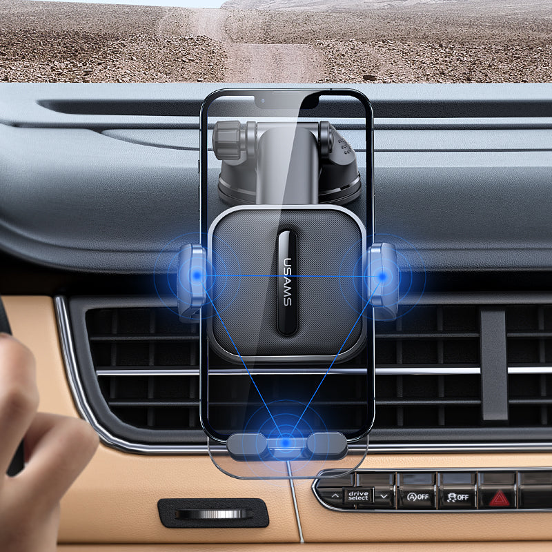 Car Center Console Retractable Transparent Holder