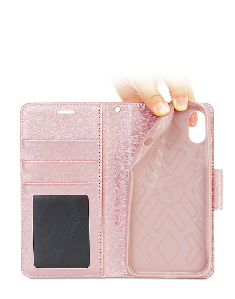 iPhone Mill Folio Flip Anti-Drop Phone Cover Wallet Case