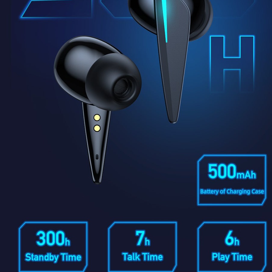 True Wireless Game Bluetooth Earphone With Cool Breathing Light